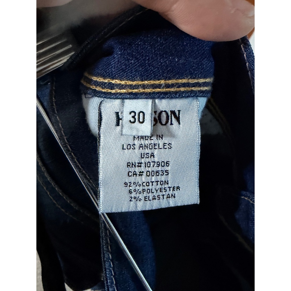 Hudson Jeans Beth Baby Bootcut Dark Wash Flap Pocket Denim Size 30 Made in‎ USA - Picture 4 of 4